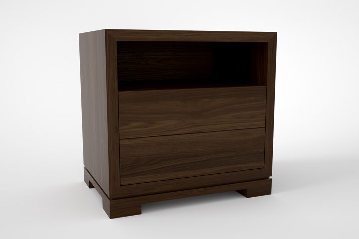 Duncan <span>large 2-drawer side table (open shelf)</span>