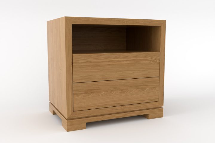 Duncan <span>large 2-drawer side table (open shelf)</span>