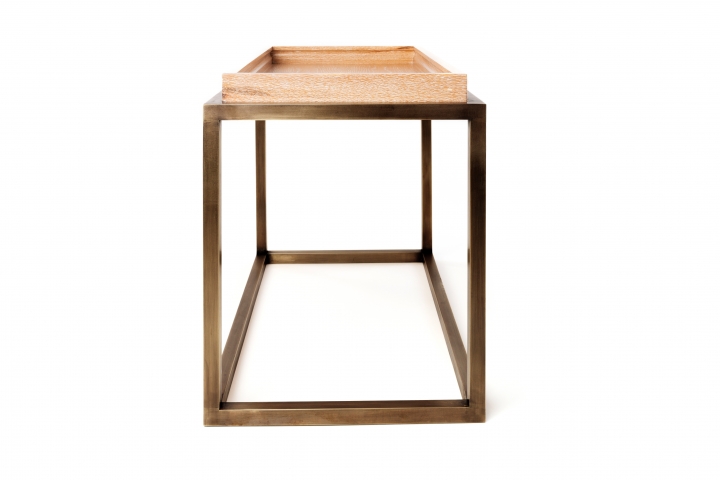 Evan <span>large side table with tray</span>