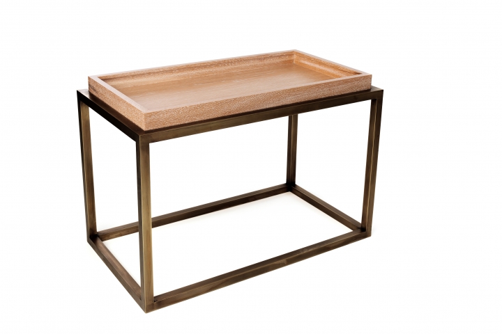 Evan <span>large side table with tray</span>