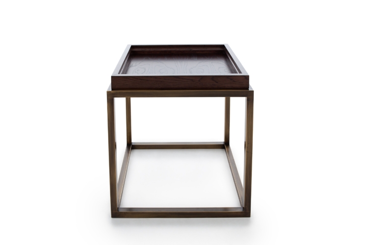 Evan <span>small side table with tray</span>