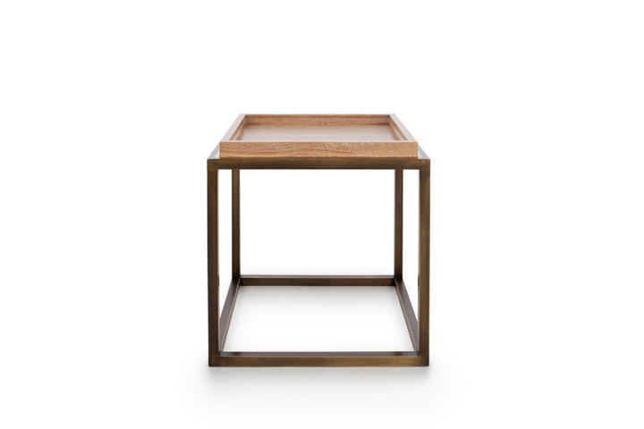 Evan <span>small side table with tray</span>