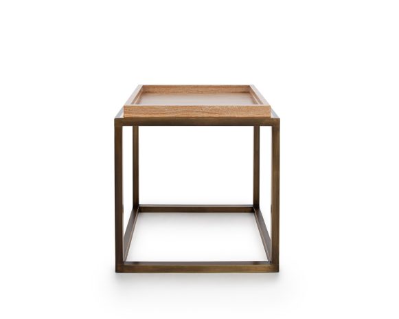 Evan <span>small side table with tray</span>